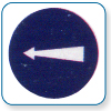 Compulsory turn left Right if symbol is reversed 