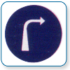 Compulsory
turn right ahead
left is symbol is reversed Compulsory