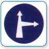 Compulsory
ahead or turn right
Compulsory